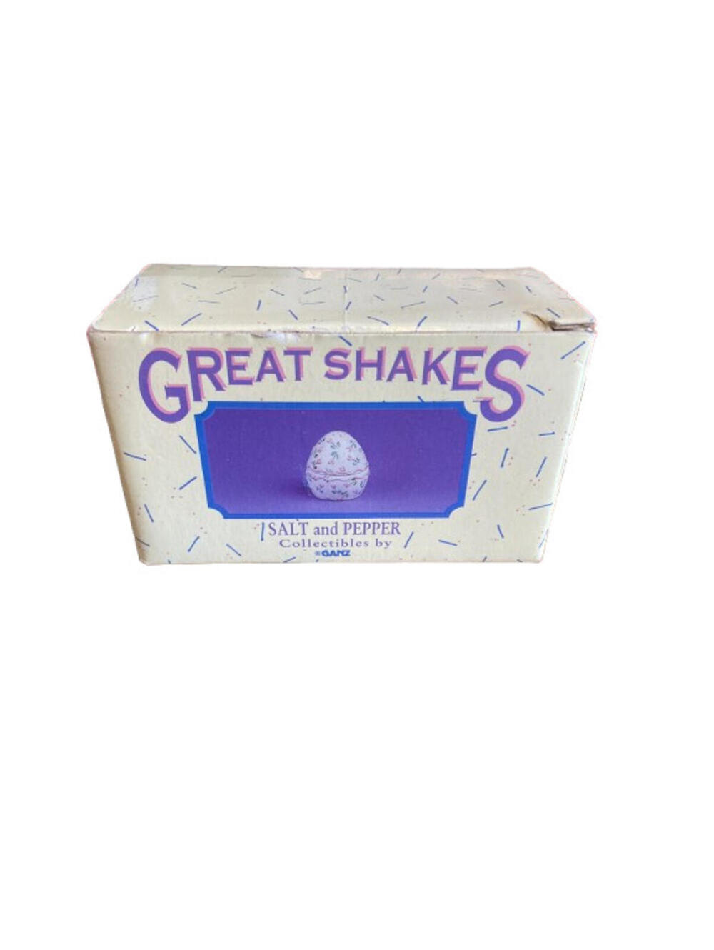 Vintage Great Shakes By Ganz Stackable Easter Egg Salt And Pepper Shakers